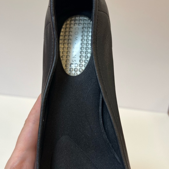 Com and Sens Ballerina Toe with Block Heel Black Shoes Size 9.5 - Picture 10 of 10